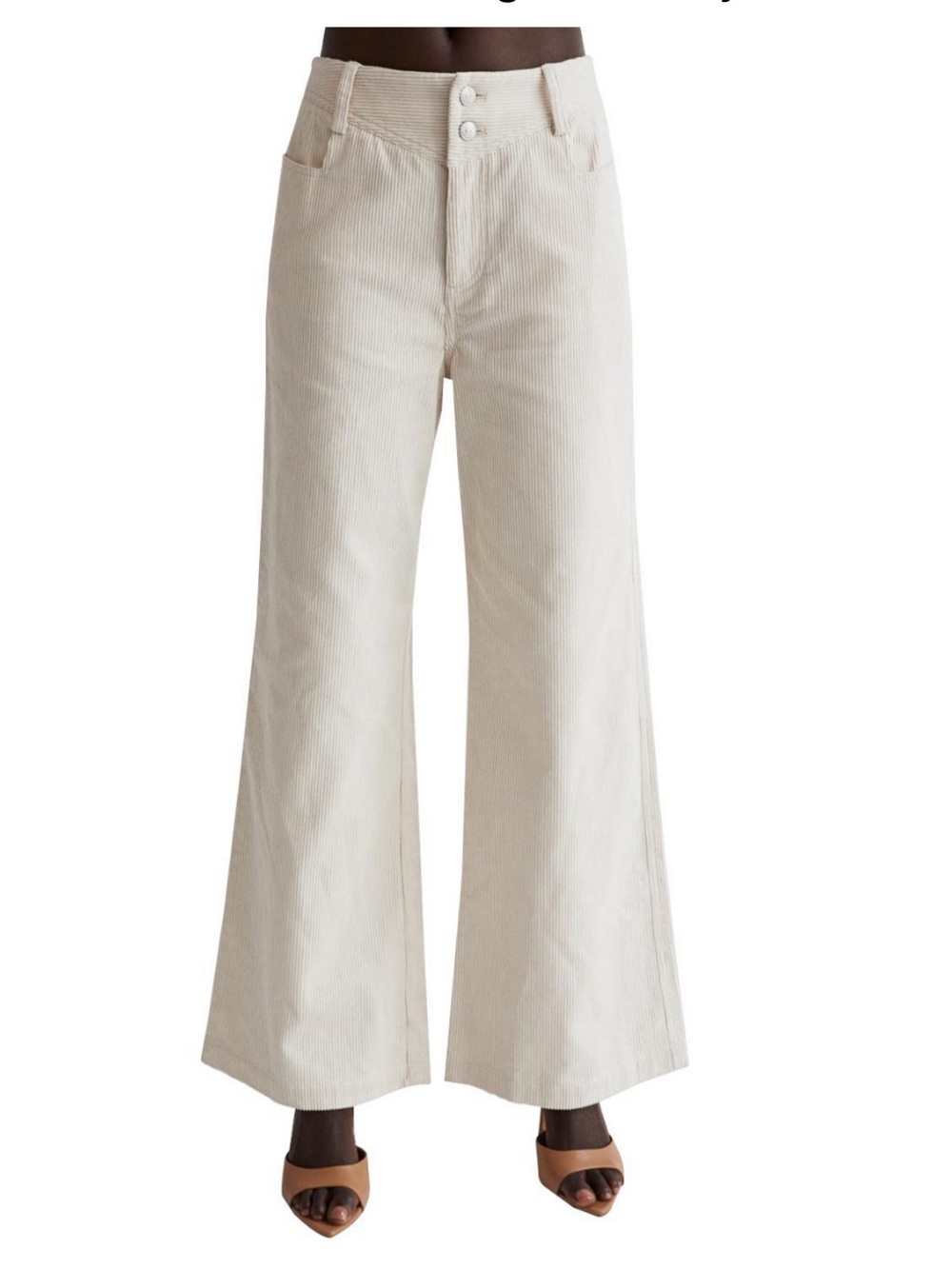 Crescent Charlie Wide Leg Corduroy Pants
